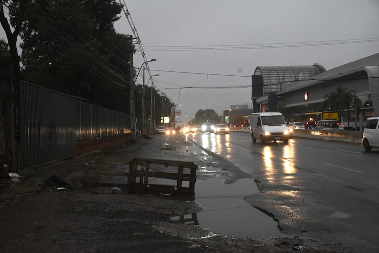 Zona del fallido metrobus. 