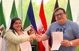 Gloria Duarte y César Sosa