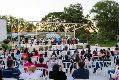 En el escenario el Ensamble Orquestal y el Coro Polifónico del Conservatorio, dependientes de la FCTA, quienes ofrecieron un repertorio de estilo barroco.
