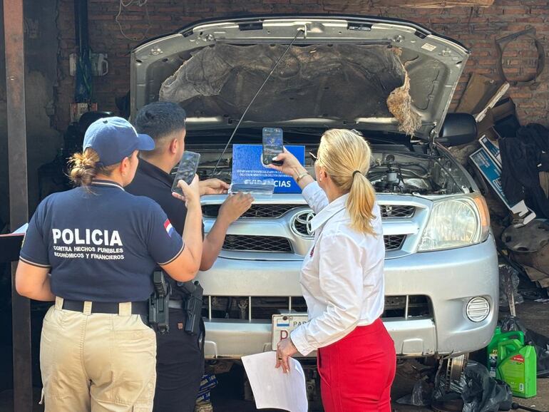 Allanamiento realizado hoy en el marco de las investigaciones de amenazas al periodista Carlos Benítez.