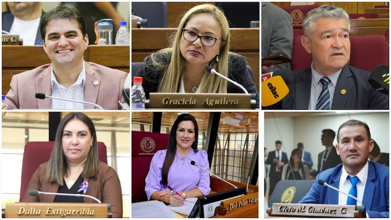 Liberales que votaron a favor de Camilo Benítez.