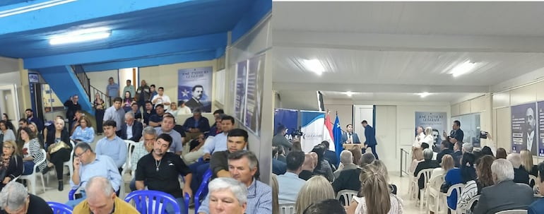 Antes y después como se ve el segundo piso de la sede del PLRA.