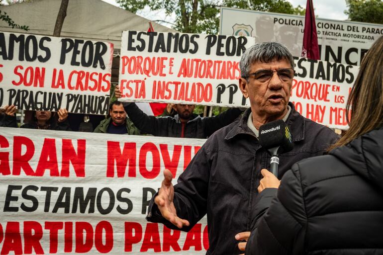 Elmo Rodríguez del Partido Paraguay Pyahura. Convocan a marcha en Asunción para el 15 de agosto.