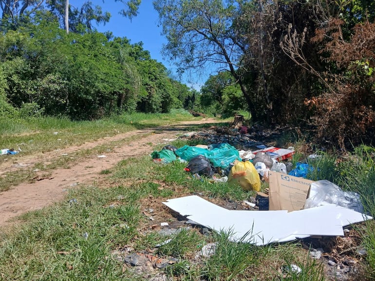 Asi se encuentra la zona de Pirayu'i que está solo 1000 metros del casco urbano.