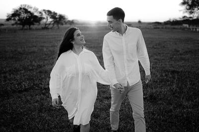 ¡Linda parejita! Belén Benítez y Juan Ángel "Chochi" Ovando se casaron el fin de semana.