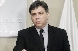 Marco Antonio Alcaraz, fiscal adjunto de la Unidad Especializada de Lucha contra el Narcotráfico, dio su informe de gestión.