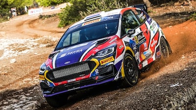 Diego Domínguez Bejarano está liderando junto al francés Laurent Pellier la categoría JWRC.