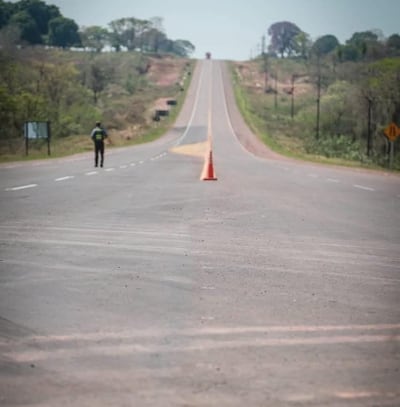 Ruta PY-08: el cuerpo fue encontrado al costado de la arteria.