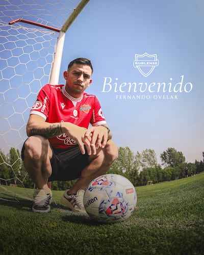Con esta imagen, fue presentado el paraguayo Fernando Fabián Ovelar Martínez (22 años), en Ñublense de la Primera División del fútbol chileno.