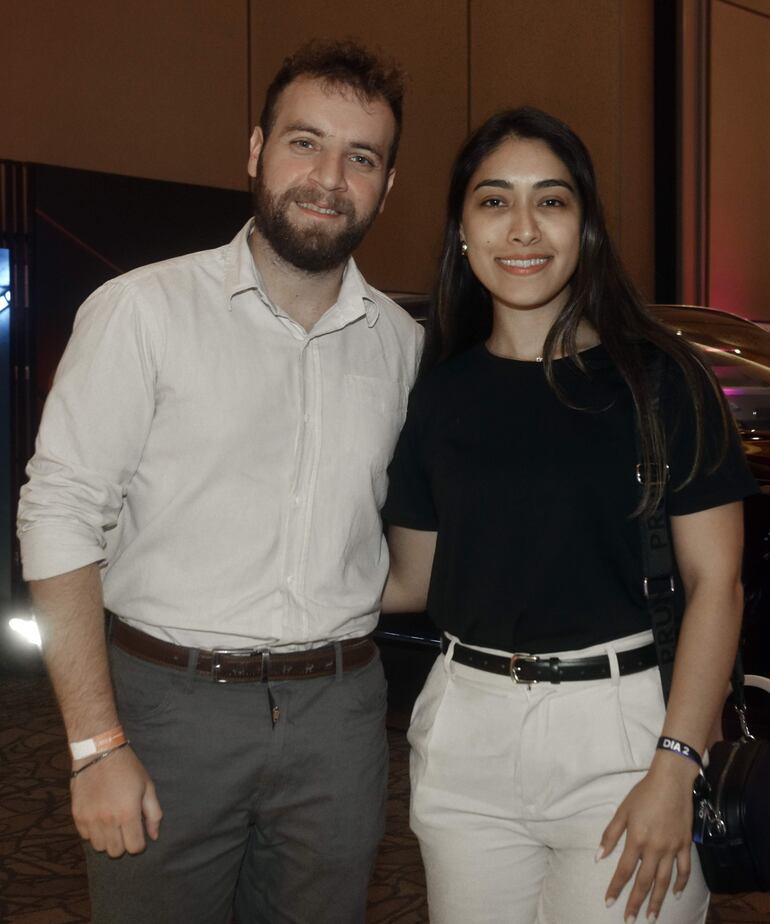 Franco Capurro y Paola Samudio. 