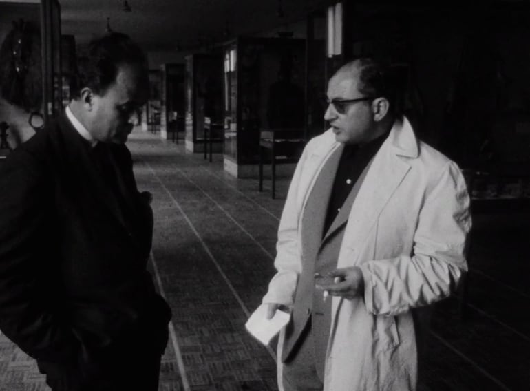 Edgar Morin y Jean Rouch en "Chronique d'un été" (1961), manifiesto del cinéma verité.