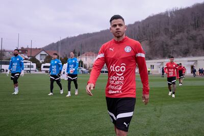 Ángel Romero, jugador de la selección paraguaya