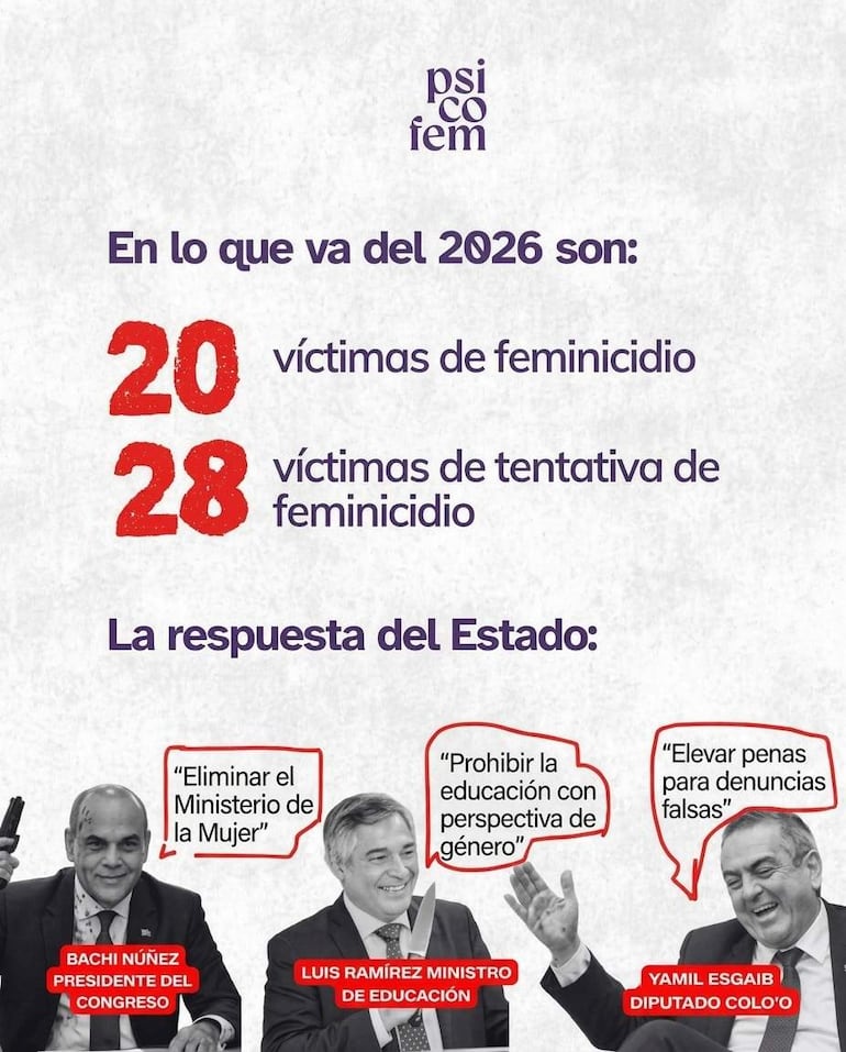Bachi Núñez y Luis Ramírez discuten con seriedad, mientras Yamil Esgai sonríe, en un ambiente de debate sobre feminicidios.