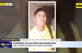 Bombero Voluntario desaparecido