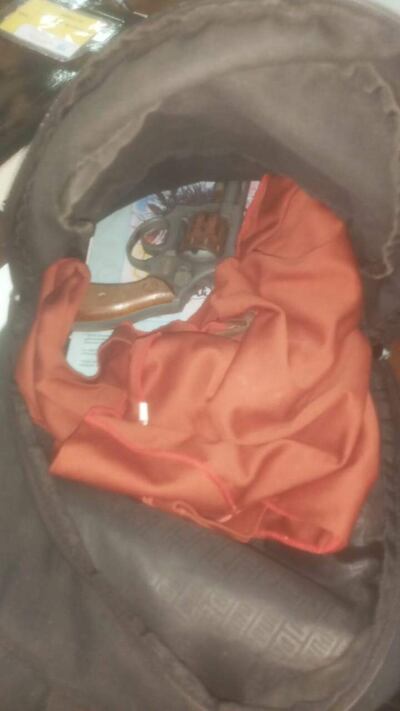 Arma utilizada en el caso de la adolescente baleada presuntamente por su compañero en Nueva Italia.