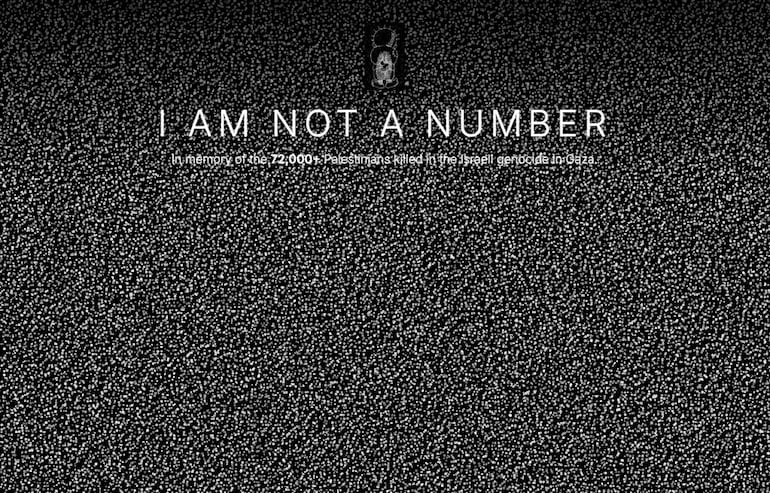 No soy un número homenaje víctimas Gaza Israel