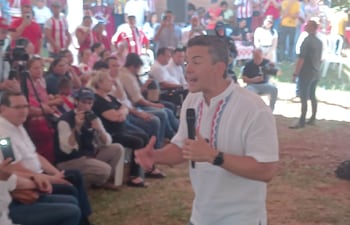 El presidente de la República, Santiago Peña, de gira por el departamento de Caaguazú con un fuerte tinte proselitista.