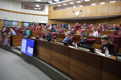 Sesión del Senado. Foto de Prensa del Senado.