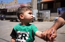 Un niño palestino en el campo de refugiados de Yenín en junio de 2022. EFE/Sara Gómez Armas
