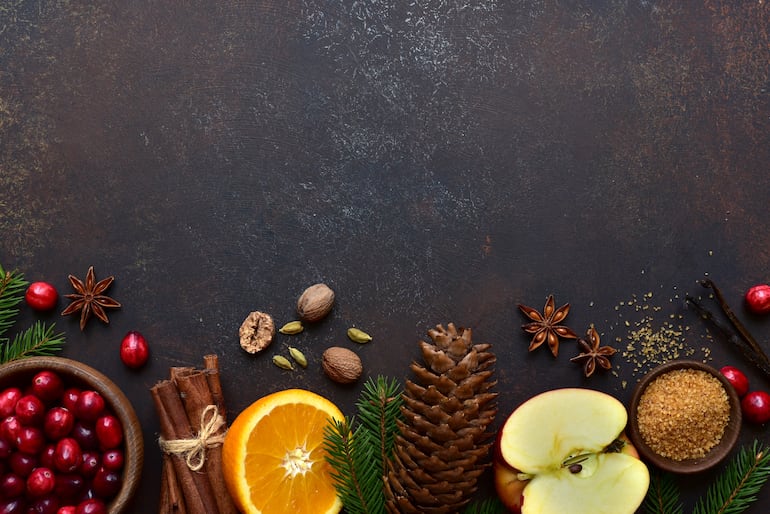 Ingredientes navideños.
