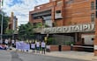 Manifestación de descontratados de la Itaipú. Archivo.