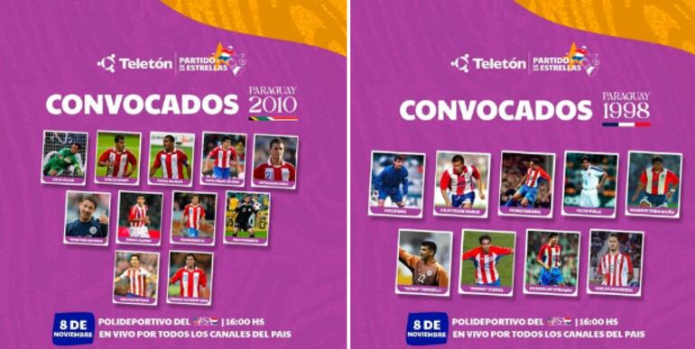 Los convocados para el partido de las Estrellas.