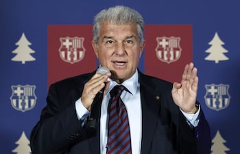 El presidente del FC Barcelona, Joan Laporta.
