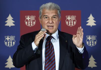El presidente del FC Barcelona, Joan Laporta.