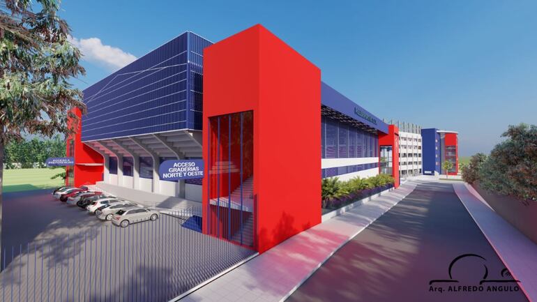 El Polideportivo que Cerro Porteño construirá en Barrio Obrero.