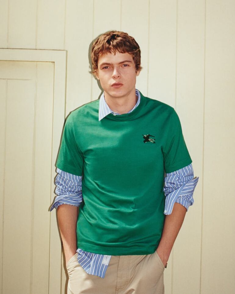 Moses Martin, hijo de Chris Martin y Gwyneth Paltrow, debutó como modelo de la mano de la famosa marca Burberry. (Instagram/Burberry)
