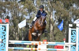 Joaquina Campuzano se adueñó de la categoría 1.10 metros, en las competencias del miércoles.