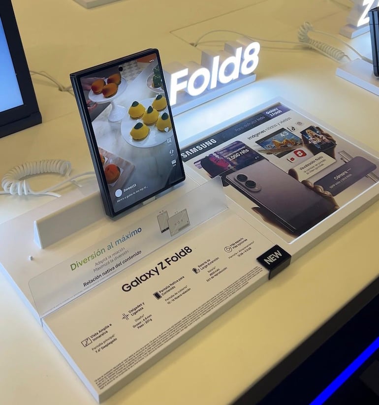 El nuevo smartphone Samsung Galaxy Fold8.