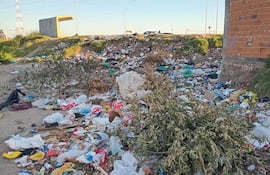 Esta es la imagen de la calle Coronel Montiel, ubicada cerca del Puente Héroes del Chaco.