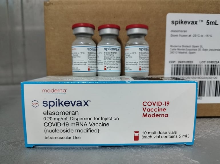 Vacunas Spikevax de Moderna. Foto Archivo.