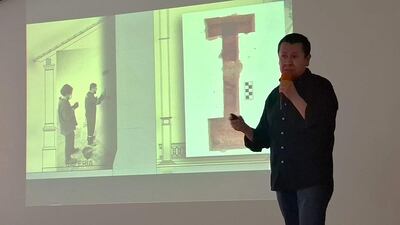 El arquitecto boliviano Javier Mendoza Patiño, instructor de la Escuela Taller de Restauración del Patrimonio Cultural.