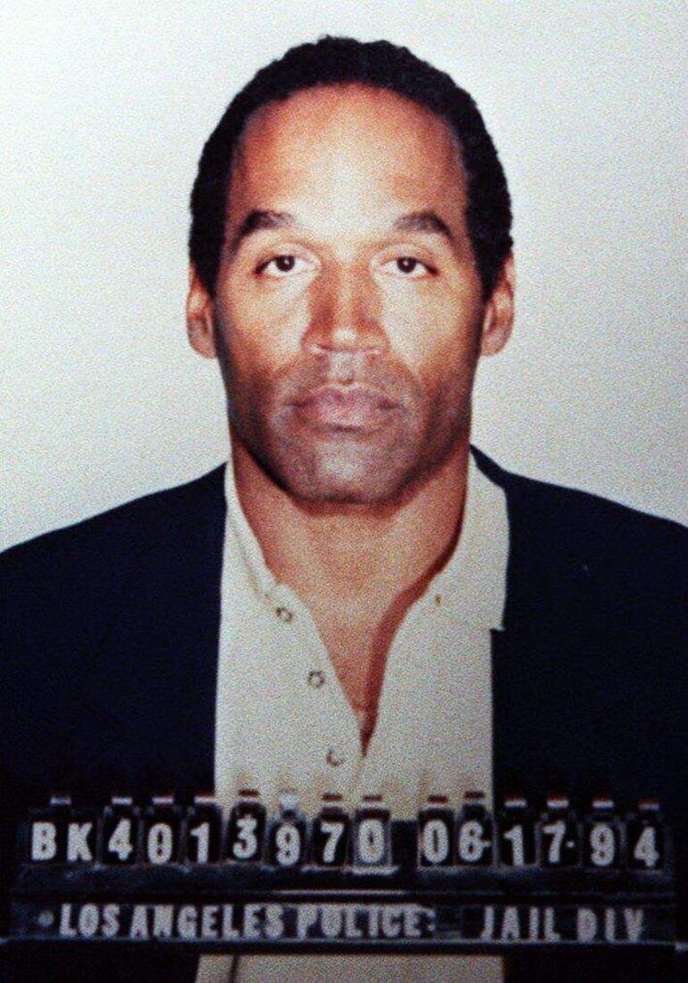 Foto policial de O.J. Simpson, tomada en 1994.