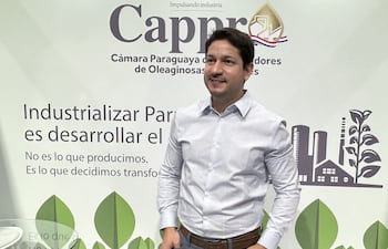 Raúl Valdez, presidente de la Cámara Paraguaya de Procesadores de Oleaginosas y Cereales (CAPPRO).