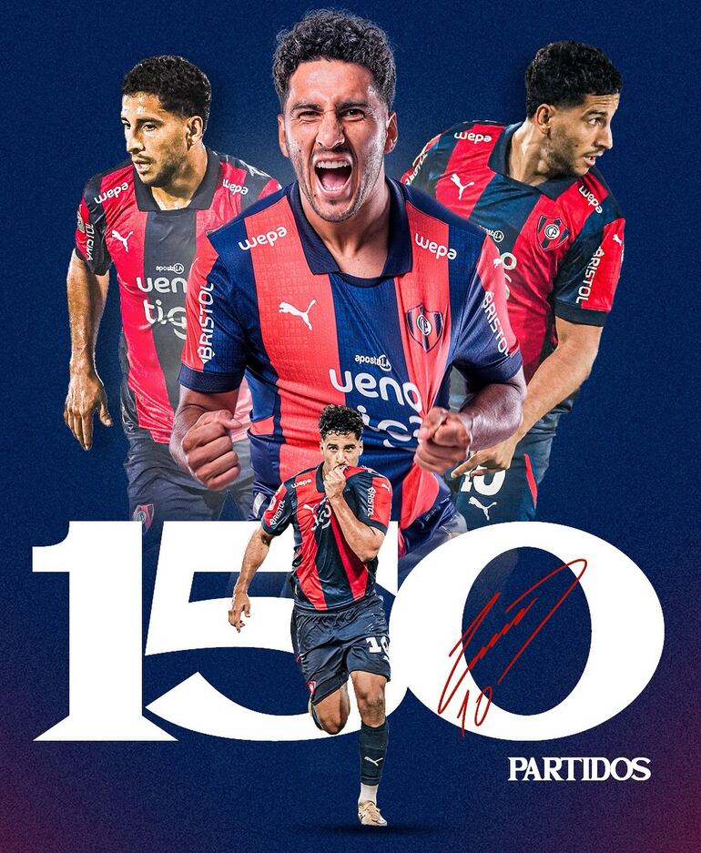 Cecilio Domínguez, con 150 partidos en Cerro Porteño.
