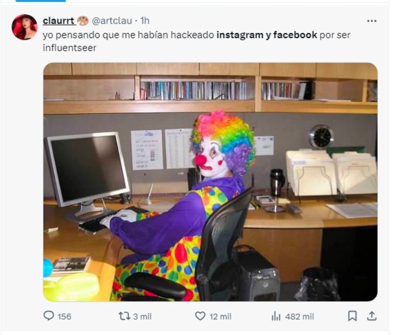 Usuarios de X usan el humor para graficar la caída de Facebook e Instagram.