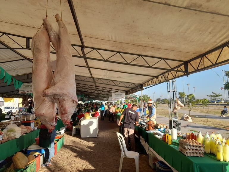 Imágenes de la Feria de la Agricultura Familiar en la Costanera de Asunción, este jueves 3 de agosto.
