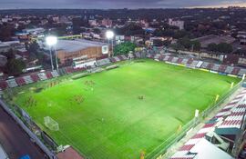 Estadio Gunther Vogel del Sportivo San Lorenzo, sede de los “picados” de esta mañana.