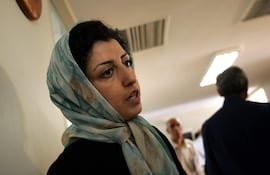 Narges Mohammadi, premio Nobel de la Paz 2023, está encarcelada desde diciembre por el régimen de la República Islámica de Irán.