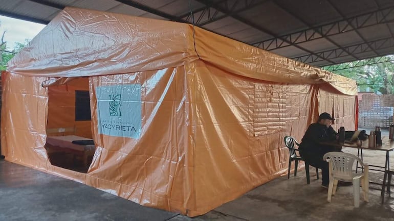 El albergue transitorio de la SEN en Costanera Sur está listo para alojar a personas necesitadas.