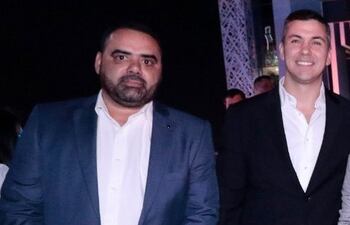 César “Tigre” Ramírez (46 años) y Sani Peña, anoche en la APF.