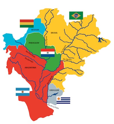 Vías, medios de comunicación y transportes en la Cuenca del Plata: un gran sistema que conecta a Sudamérica