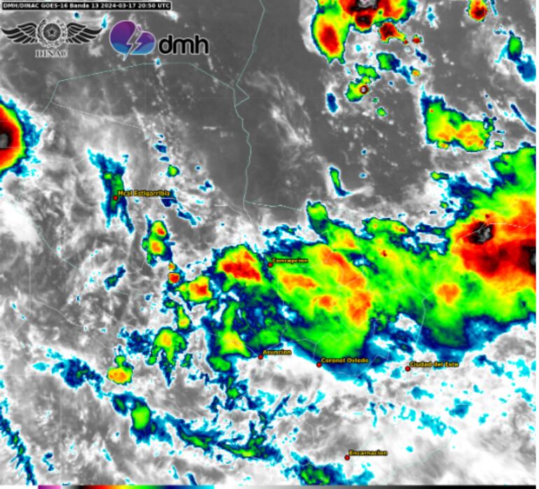 Lluvias con tormentas eléctricas moderadas a fuertes se pronostica para la noche de este domingo.