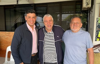 Víctor Ríos, Fernando Lugo y Sixto Pereira.
