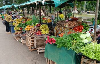 La Feria Amistad se realiza todas las semanas en la Plaza Libertad de Villarrica.