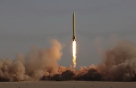 Imagen de archivo de un lanzamiento de prueba del misil iraní de medio alcance Shahab-3, con capacidad nuclear.