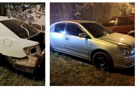 Estos dos vehículos denunciados como robados fueron recuperados tras un allanamiento den Mariano Roque Alonso.